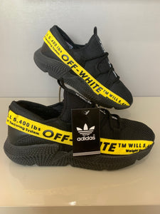 ADIDAS OFF-WHITE PRETO/AMARELO