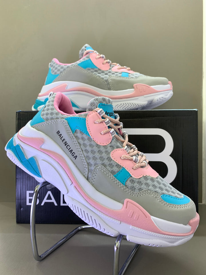 BALENCIAGA TRIPLE S ROSE/AZUL