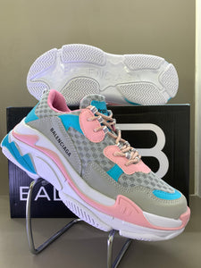 BALENCIAGA TRIPLE S ROSE/AZUL