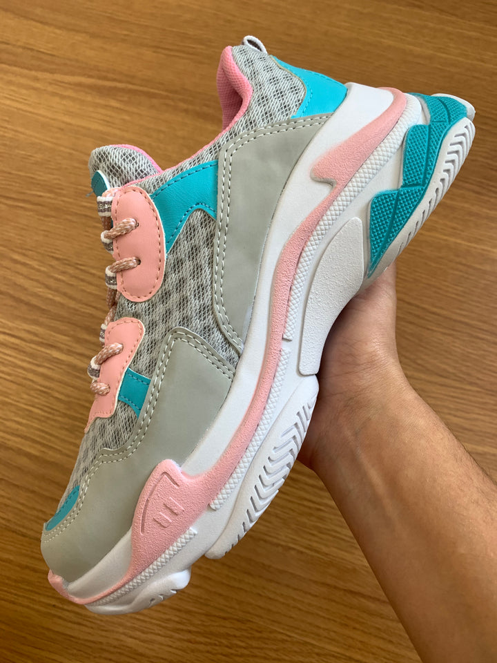 BALENCIAGA TRIPLE S ROSE/AZUL