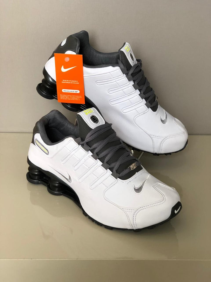 NIKE SHOX NZ 4 MOLAS BRANCO/CINZA
